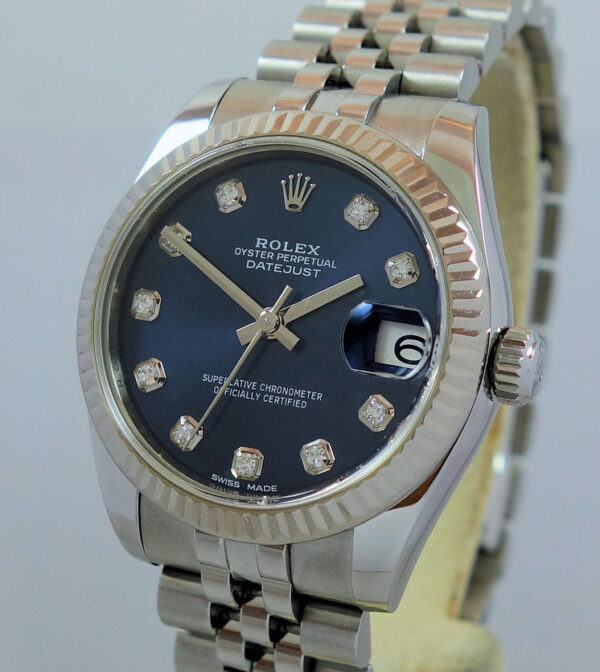 Rolex Datejust 31 Steel, Blue Diamond dial 178274 BOX & CARD JAN 2017