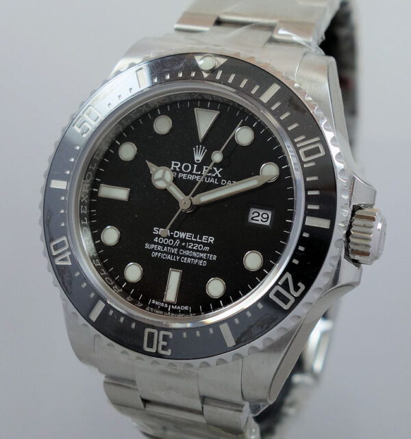 ROLEX SEADWELLER 4000 Ceramic 116600 "UNUSED" DISCONTINUED - FULL FACTORY PLASTIC FEB 2015