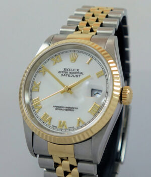 Rolex Datejust 18k & Steel 36mm 16233 Box & Papers