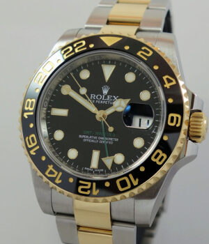 Rolex GMT Master 18k   Steel  116713LN  Box   Papers 2015