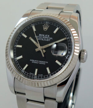 Rolex Datejust 36mm Black-dial  116234  Box   Papers