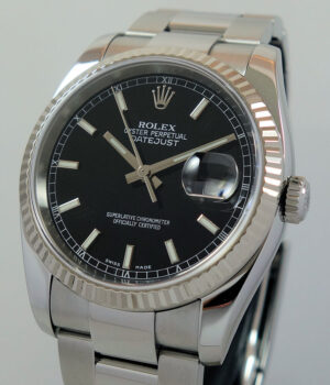 Rolex Datejust 36mm Black-dial, 116234  Box & Papers
