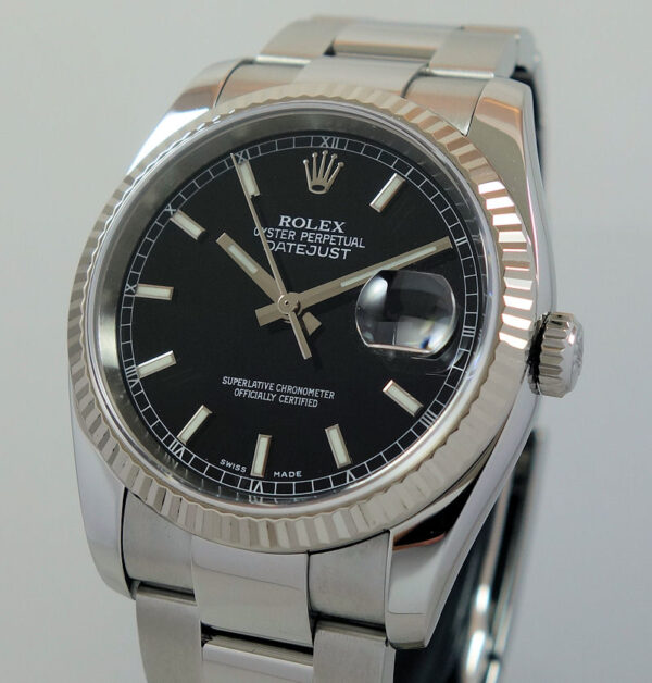 Rolex Datejust 36mm Black-dial, 116234  Box & Papers