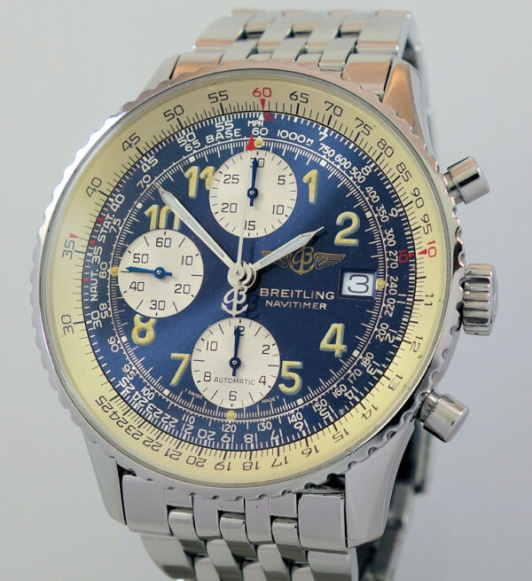 BREITLING OLD NAVITIMER II A13022 Blue-dial - Watchtime.com.au