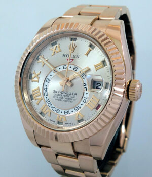 Rolex Sky Dweller 18k Everose Gold Sundust Dial 326935