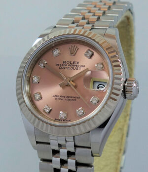 Rolex Lady Datejust 28mm Rolexsor 279174 Pink Diamond-dial