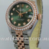DSC00985 Rolex Lady Datejust 28mm 279381 Olive Diamond dial & Diamond bezel