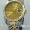 DSC01179 Rolex Datejust 18k & Steel 16233 Box & Papers