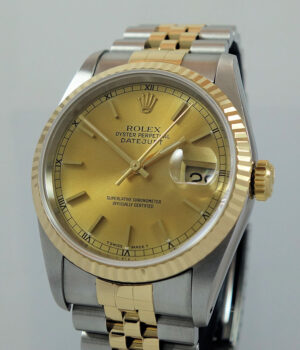Rolex Datejust 18k & Steel  16233 Box & Papers