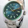 Rolex Milgauss Blue Dial, Green Crystal  116400GV 2016