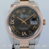 DSC01727 Rolex Datejust 18k Everose & Steel 126231 Rhodium Diamond dial 2020