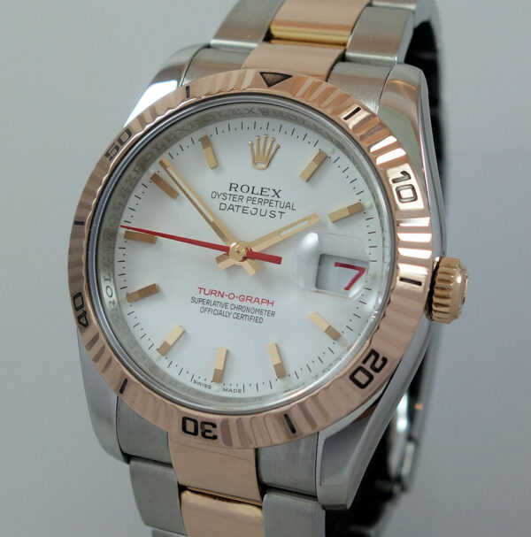 ROLEX  Datejust Turnograph Pink Gold & Steel 116261