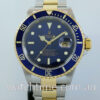DSC02146 Rolex Submariner Date 18k & Steel, Blue dial 16613 Box & Certificate