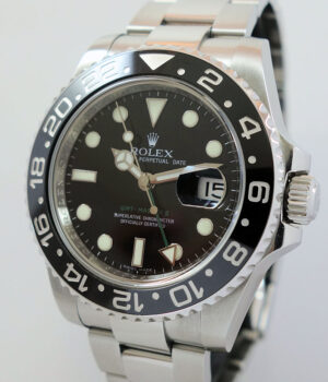 Rolex GMT Master II 116710LN Steel  Mint!!! Box & Card