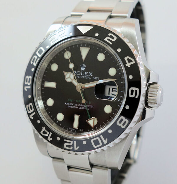 Rolex GMT Master II 116710LN Steel  Mint!!! Box & Card