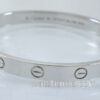 CARTIER LOVE Bracelet 18k White-Gold (Size 16)  B603516