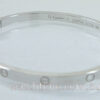 CARTIER LOVE Bracelet 18k White-Gold (Size 16) B6047416