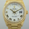 DSC00095 Rolex Day-Date 36 Yellow-Gold 128238 White Roman Dial Dec 2021