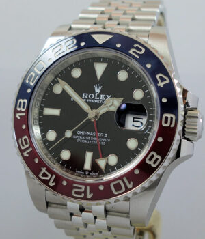 ROLEX GMT PEPSI Steel 126710BLRO Circa 2019