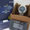 DSC03801 Breitling Chronomat B01 42mm Green Bentley dial, Roleaux Bracelet Aug 2020 AB01343A1L1A1
