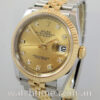 Rolex Datejust 36 Steel & 18k Yellow-Gold, Champagne Diamond dial 126233