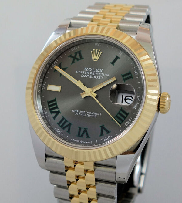 Rolex Datejust 41mm 18k & Steel, Wimbledon dial 126333 "UNUSED" Jan 2022