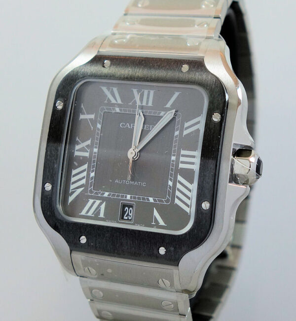 Cartier SANTOS DE CARTIER Large size WSSA0037 BLACK DIAL New in Box! FEB 2022