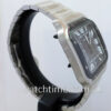 DSC04233 Cartier SANTOS DE CARTIER Large size WSSA0037 BLACK DIAL New in Box! FEB 2022