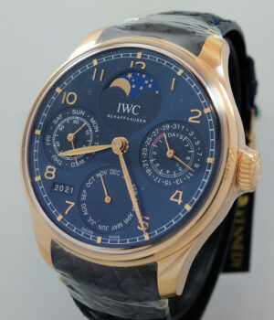 IWC PORTUGIESER PERPETUAL CALENDAR Boutique Edition 18k Amor Gold  IW503312