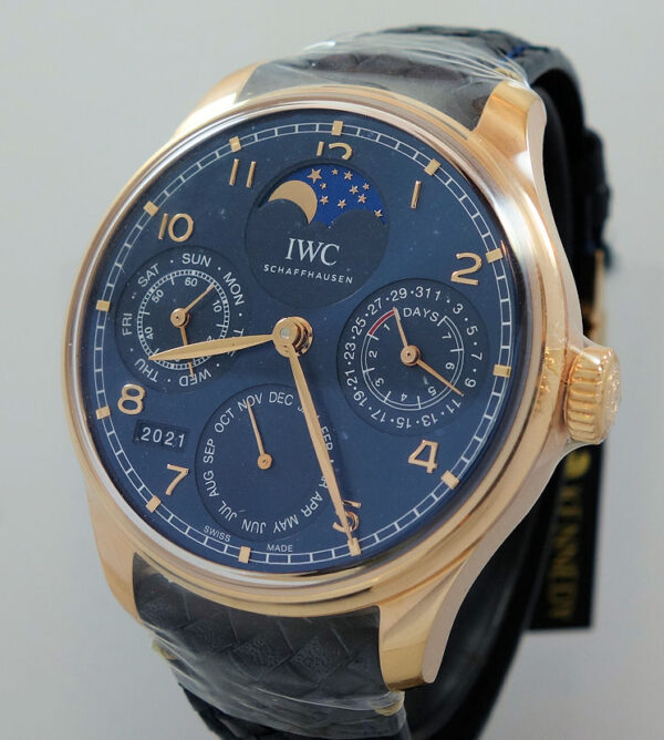 IWC PORTUGIESER PERPETUAL CALENDAR Boutique Edition 18k Amor Gold  IW503312