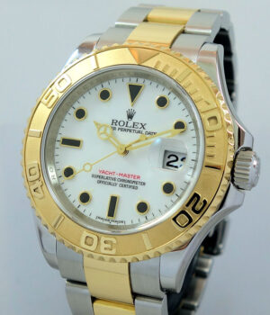 Rolex Yacht-Master 18k Gold   Steel 16623 Box   Papers
