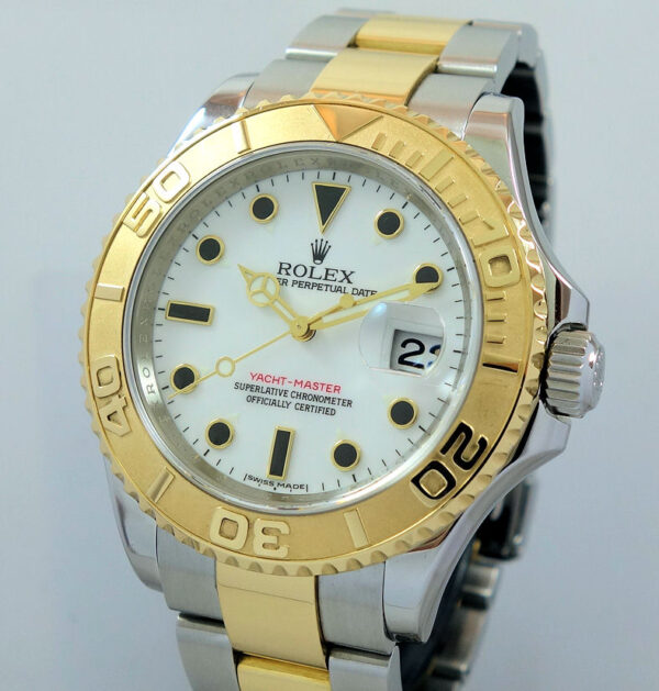Rolex Yacht-Master 18k Gold & Steel 16623 Box & Papers