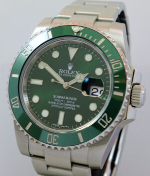 Rolex Submariner 116610LV  GREEN HULK Box & Card 2017