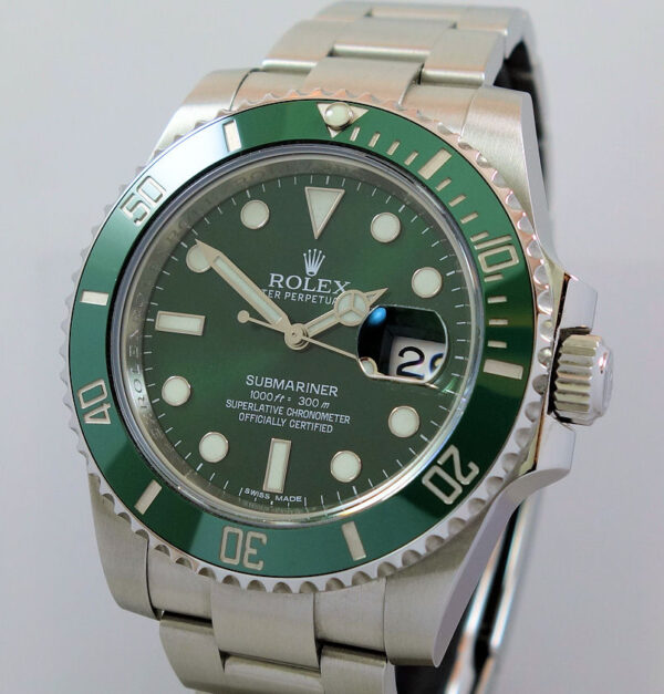 Rolex Submariner 116610LV  GREEN HULK Box & Card 2017