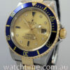DSC04883 Rolex Submariner 18k & Steel 16613 Factory Champagne Serti-Dial