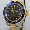 Rolex Submariner 18k & Steel, Blue dial 16613 Complete set!