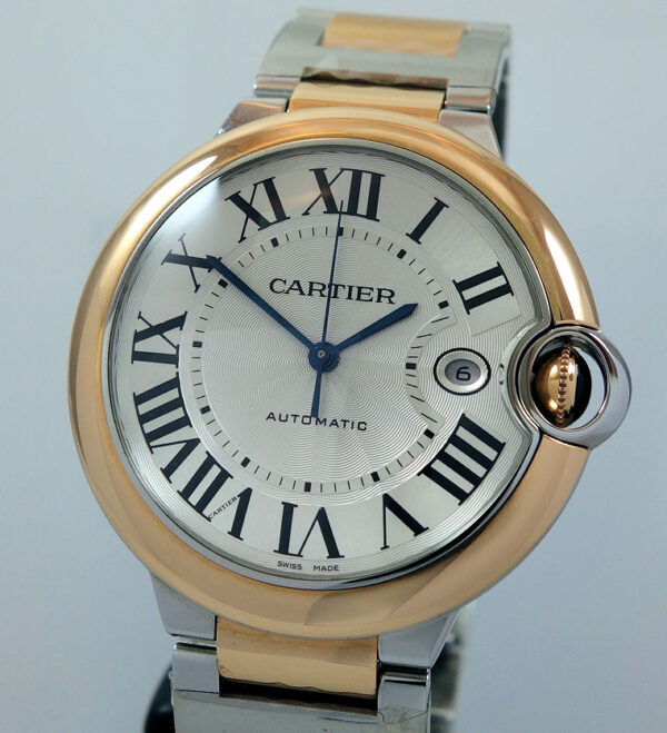 Cartier Ballon Bleu 42mm 18k Rose-Gold & Steel "UNUSED" W2BB0004 Box&Papers
