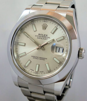 Rolex Datejust II 41mm Silver-dial  116300  Box   Card