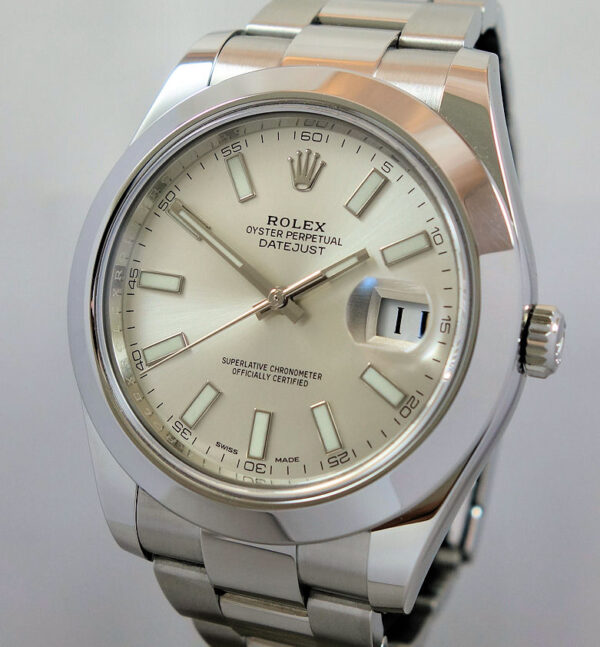 Rolex Datejust II 41mm Silver-dial  116300  Box & Card