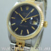 Rolex Oyster Date 18k & Steel 15223 Blue dial, Jubilee bracelet