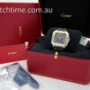 DSC06178 Cartier SANTOS DE CARTIER Large, Blue-dial WSSA0030 Box & Card 2022