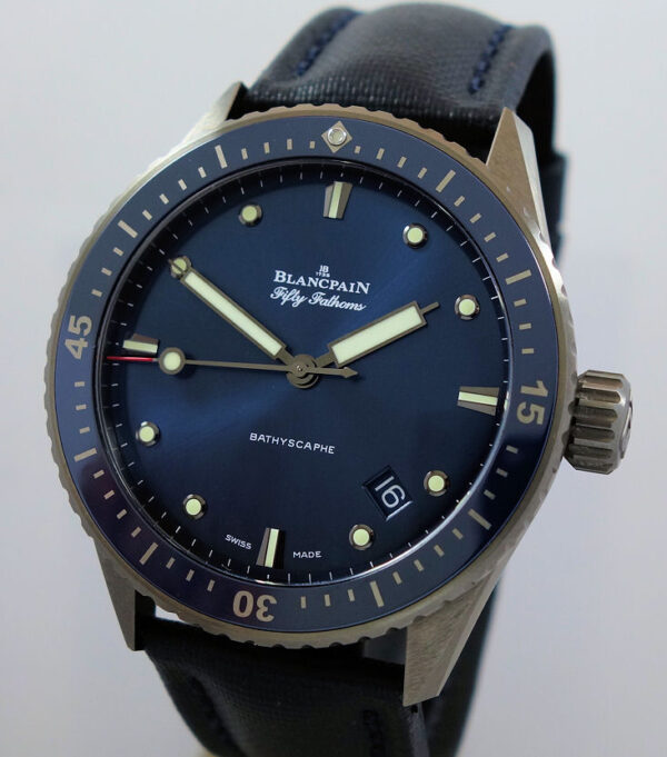 Blancpain Fifty Fathoms Bathyscaphe CERAMIC 5000-0240-NAOA April 2016 "AS NEW"