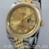 DSC06394 Rolex Datejust 36 Steel & 18k Yellow-Gold, Champagne Diamond dial 126233