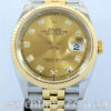 DSC06404_w Rolex Datejust 36 Steel & 18k Yellow-Gold, Champagne Diamond dial 126233