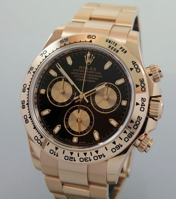 Rolex Daytona 18k EVEROSE  116505 Black/Rose dial Box & Card 2022