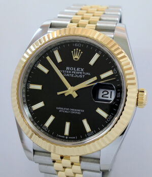 Rolex Datejust 41mm 18k & Steel, Black-dial 126333