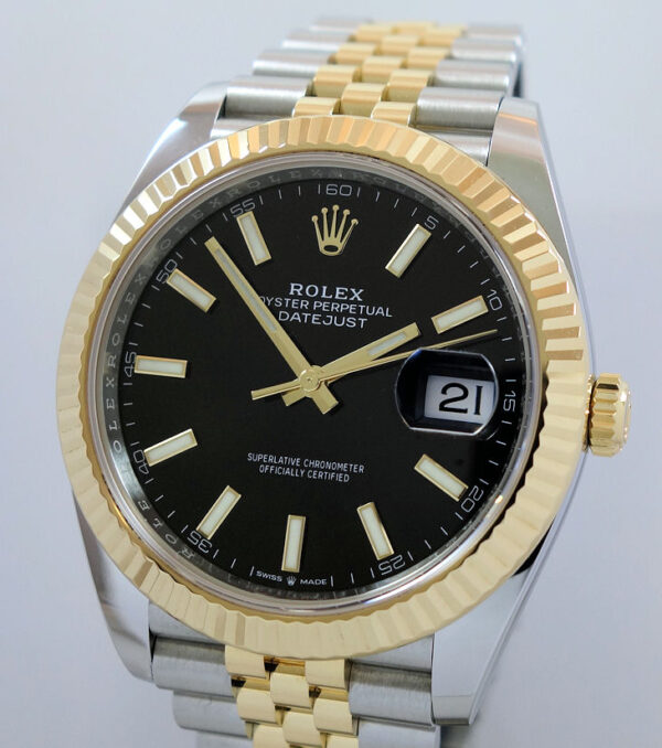 Rolex Datejust 41mm 18k & Steel, Black-dial 126333