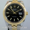 Rolex Datejust 41mm 18k & Steel, Black-dial 126333