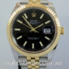 DSC06866 Rolex Datejust 41mm 18k & Steel, Black-dial 126333