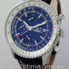 DSC06916 BREITLING NAVITIMER CHRONOGRAPH GMT 46 Blue Dial A24322